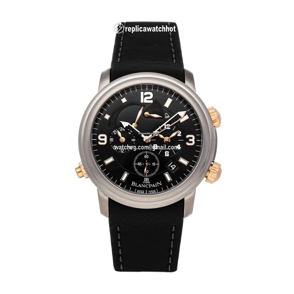 Blancpain Leman Reveil GMT Mens watch Unisex Automatic Titanium 2041-12A30-64B
