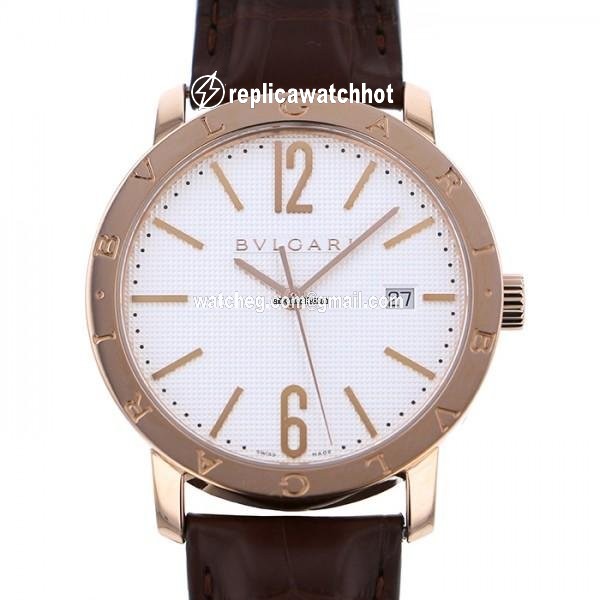Bulgari Mens watch Unisex Automatic Rose gold 101965