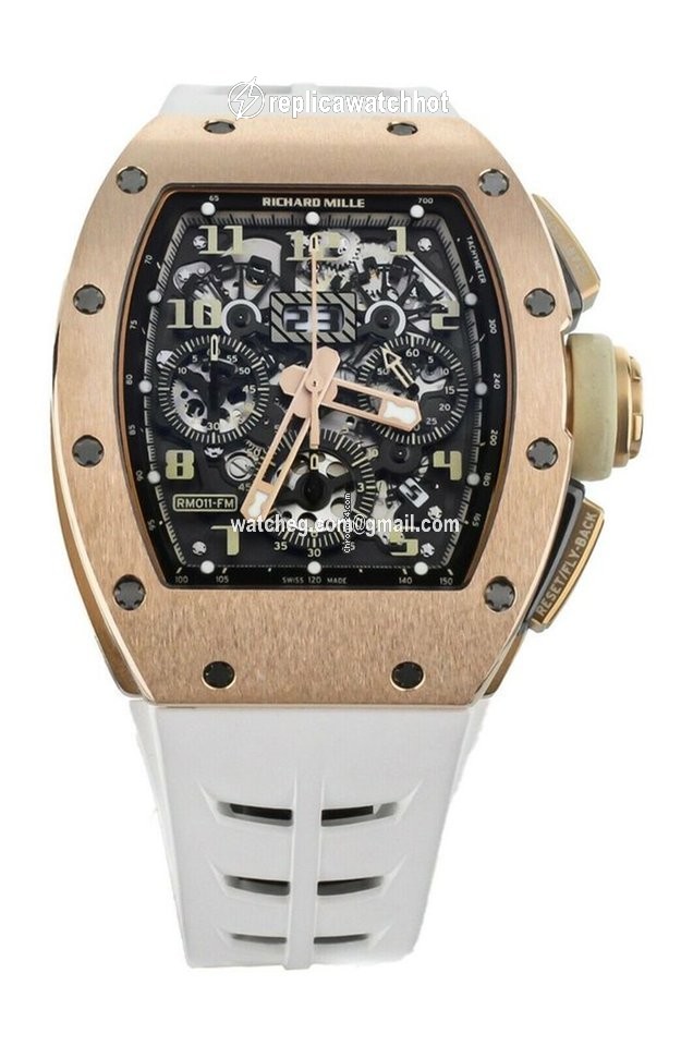 Richard Mille RM 011 Mens watch Unisex Automatic Rose gold RM11-FM