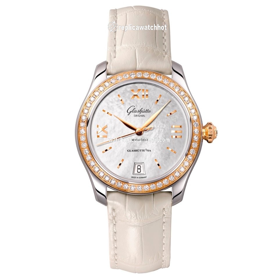 Glashtte Original Lady Serenade Womens watch Automatic Gold Steel 1-39-22-09-16-04 or 39-22-09-16-04