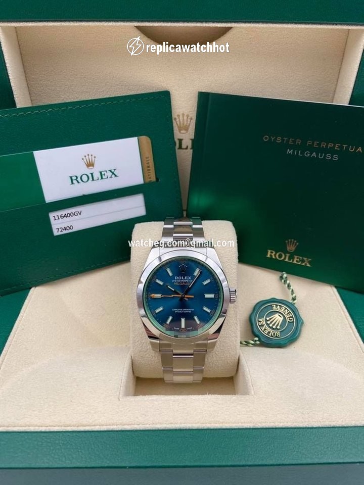 Rolex Milgauss Mens watch Unisex Steel Automatic m116400gv-0002