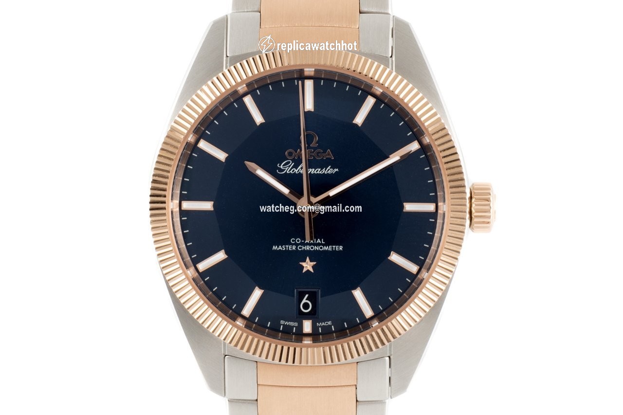 Omega Globemaster Mens watch Unisex Automatic Gold Steel 130.20.39.21.03.001