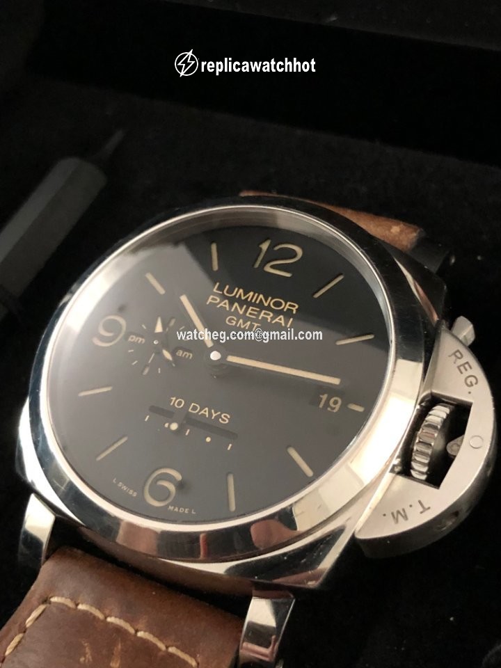Panerai Luminor 1950 10 Days GMT Mens watch Unisex Automatic Steel PAM 00533