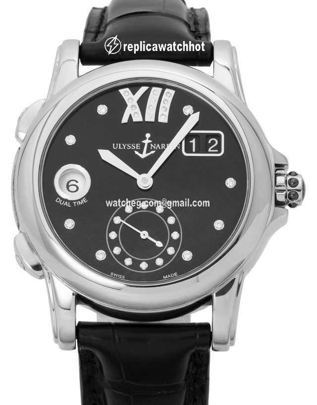 Ulysse Nardin Dual Time Womens watch Automatic Steel 3343-222 30-02
