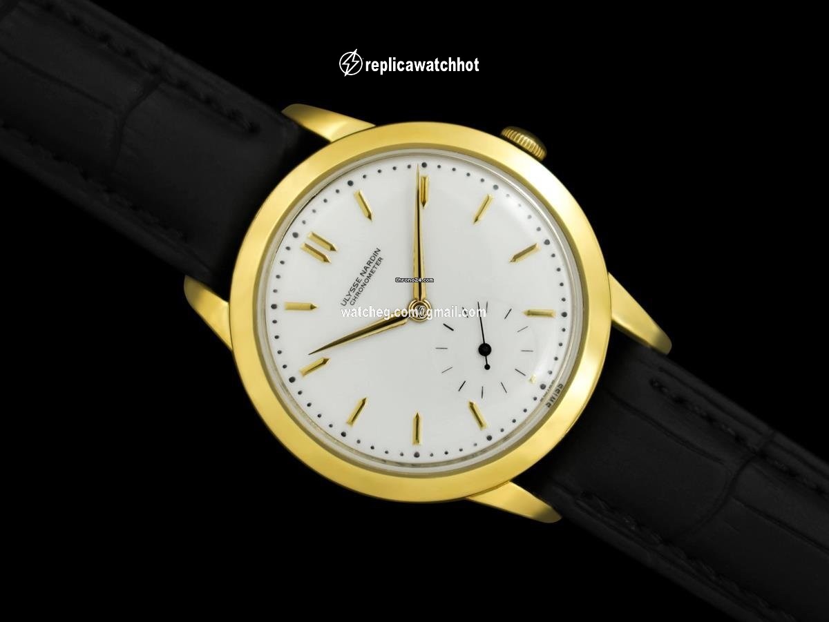 Ulysse Nardin Mens watch Unisex Gold Steel 8094