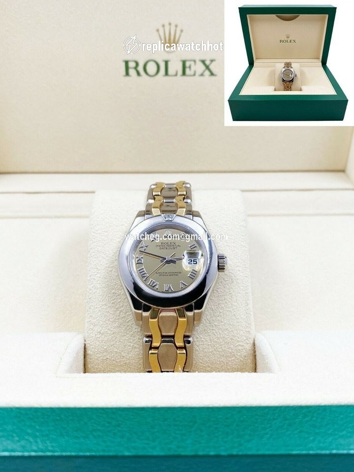 Rolex Lady-Datejust Pearlmaster Womens watch Yellow gold Automatic 69329