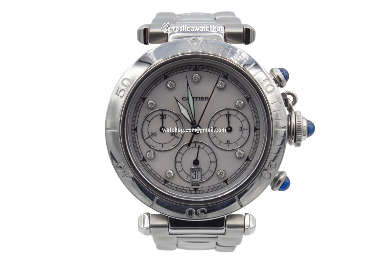 Cartier Pasha Mens watch Unisex Quartz Steel 1050