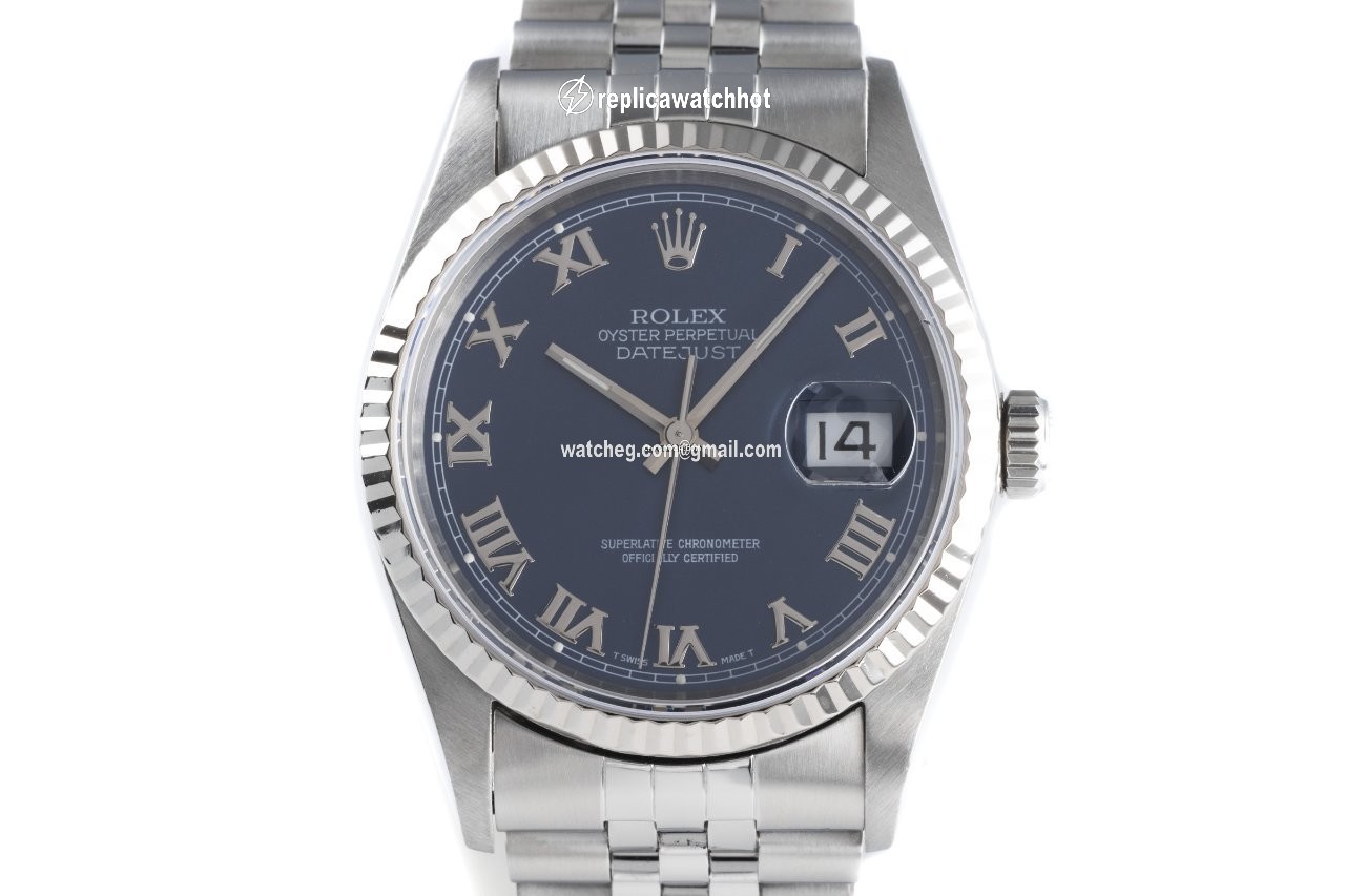 Rolex Datejust 36 Mens watch Unisex Gold Steel Automatic 16234