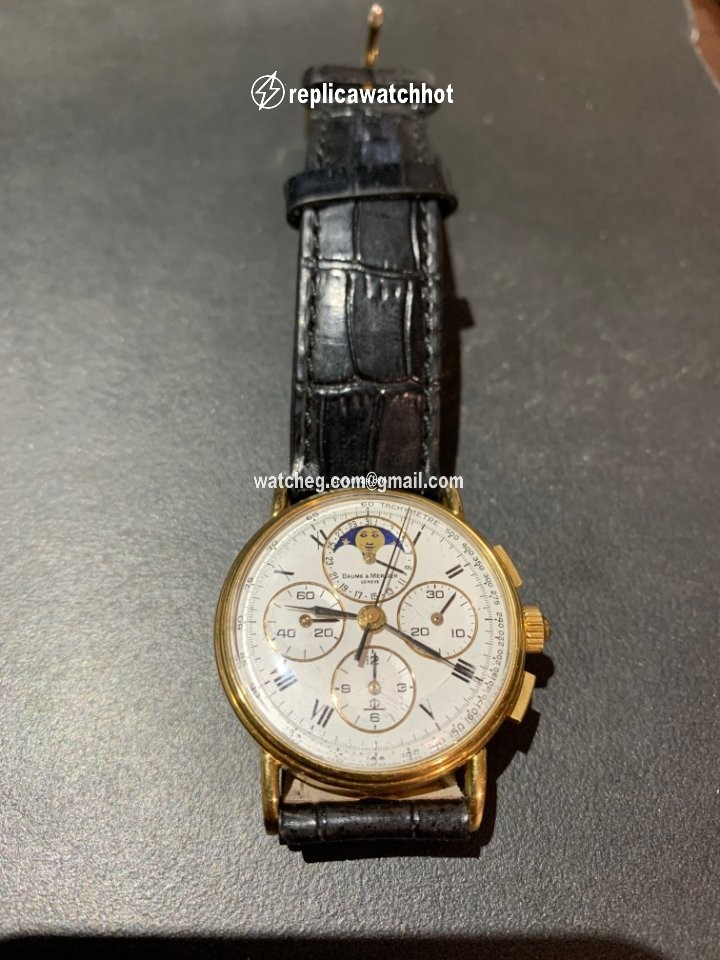 Baume & Mercier Mens watch Unisex Manual winding Yellow gold 6102.099