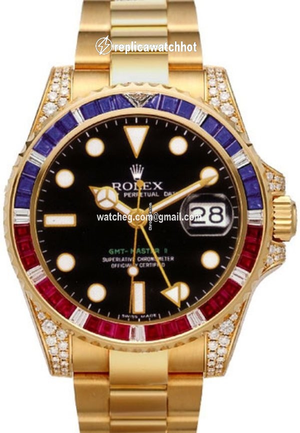 Rolex GMT-Master II Mens watch Unisex Yellow gold Automatic 116758SARU