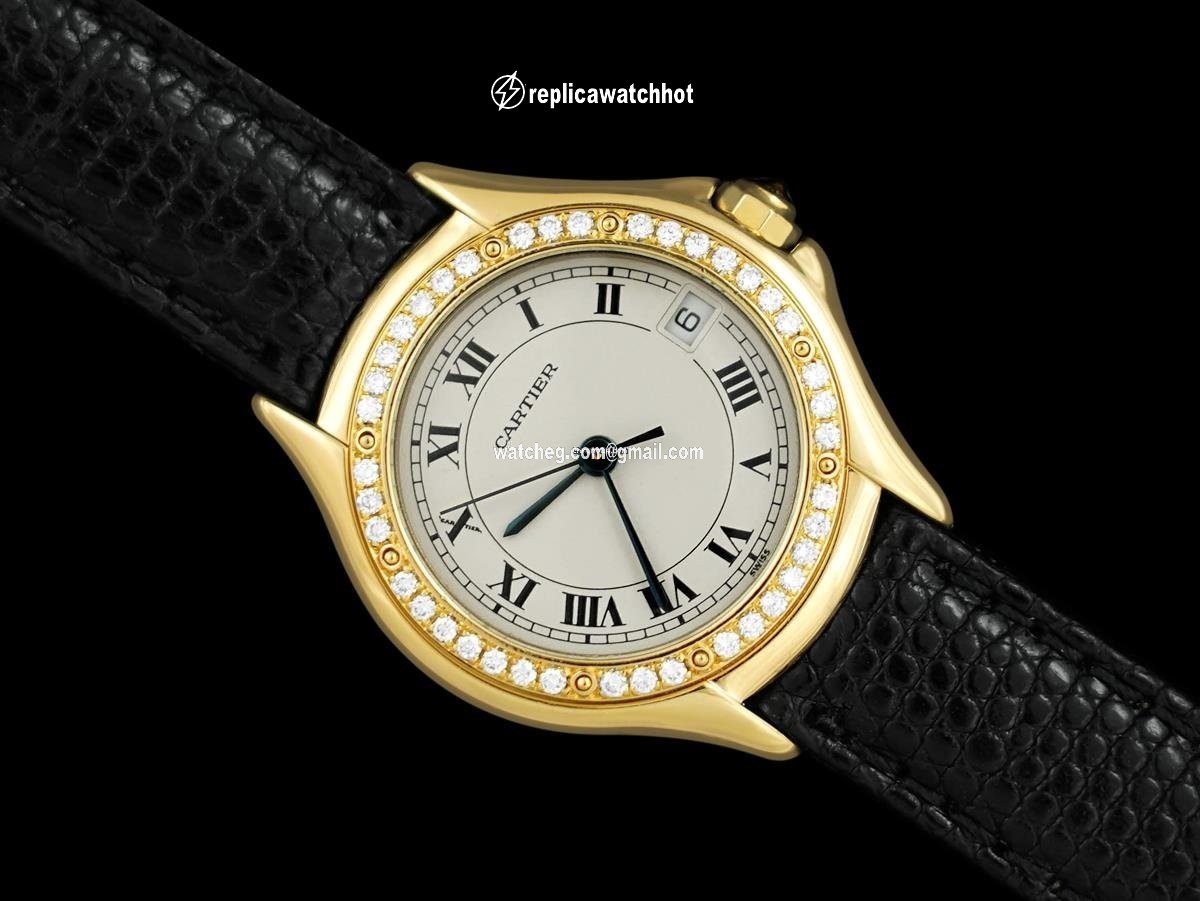 Cartier Cougar Womens watch Quartz Yellow gold 7980