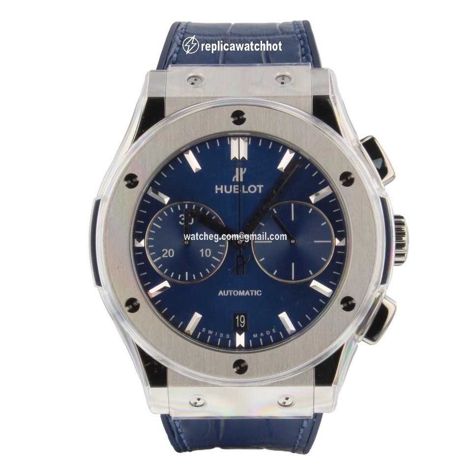 Hublot Classic Fusion Blue Mens watch Unisex Automatic Titanium 521NX7170LR