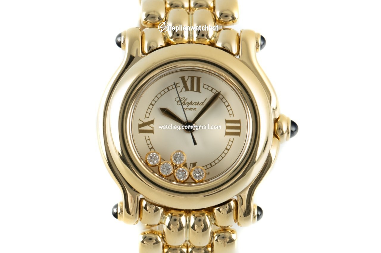 Chopard Happy Sport Womens watch Quartz Yellow gold 27 6150-23