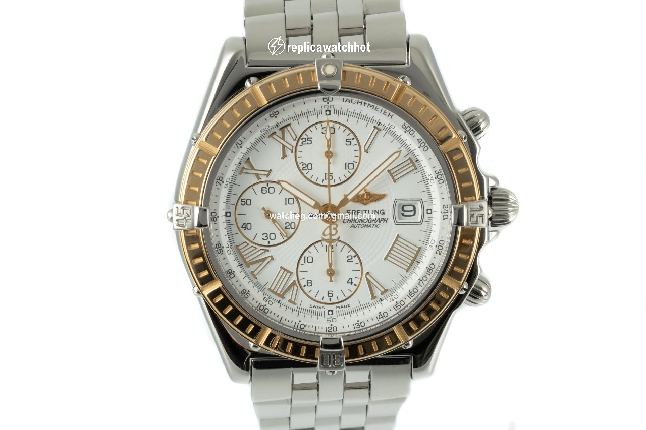 Breitling Crosswind Racing Mens watch Unisex Automatic Gold Steel D13055