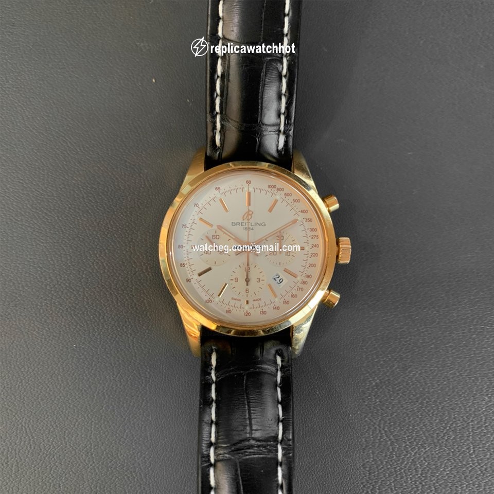 Breitling Transocean Chronograph Mens watch Unisex Automatic Rose gold RB015212 G738