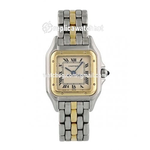 Cartier Panthere Womens watch Quartz Gold Steel 166921
