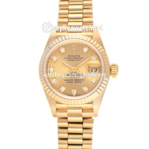 Rolex Lady-Datejust Womens watch Yellow gold Automatic 69178G