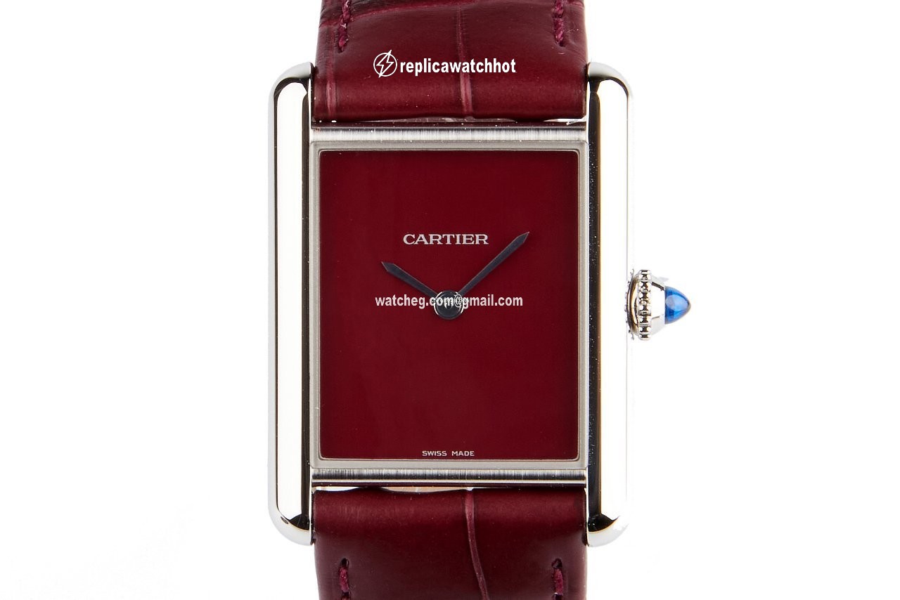 Cartier Tank Mens watch Unisex Quartz Steel WSTA0054