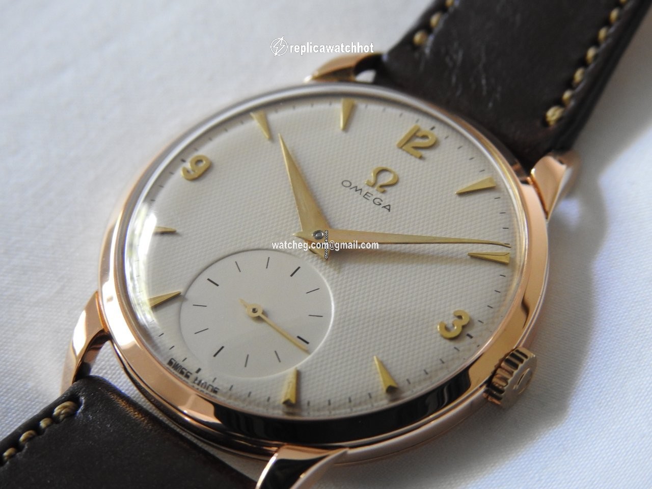 Omega De Ville Tresor Mens watch Unisex Manual winding Rose gold 2685