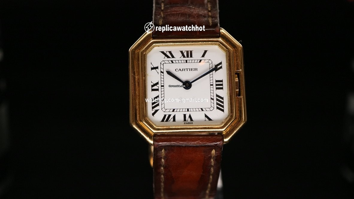 Cartier Mens watch Unisex Manual winding Yellow gold 780992616