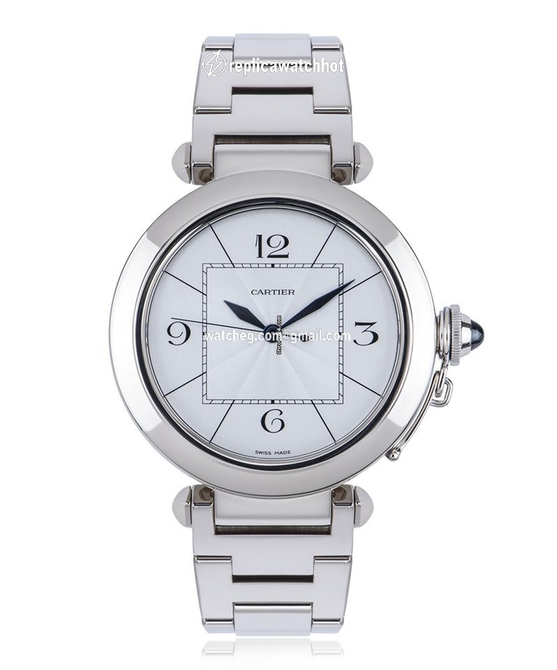 Cartier Pasha Mens watch Unisex Automatic White gold W30187M9