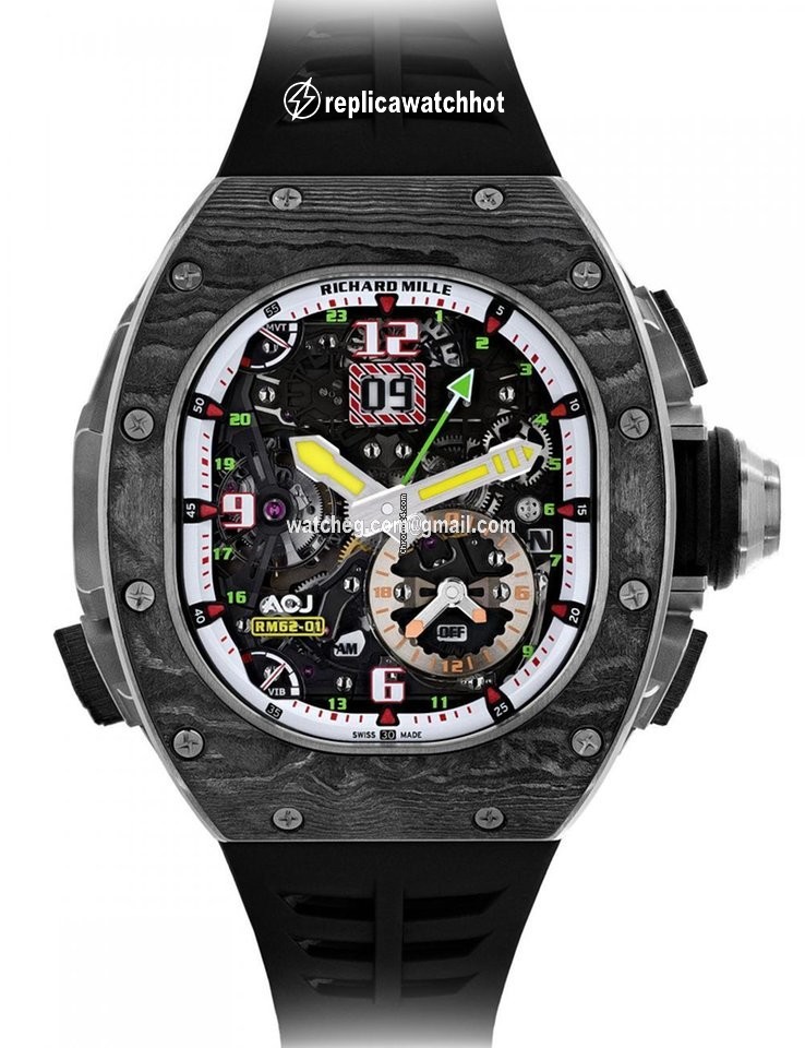 Richard Mille Mens watch Unisex Manual winding Carbon RM 62-01
