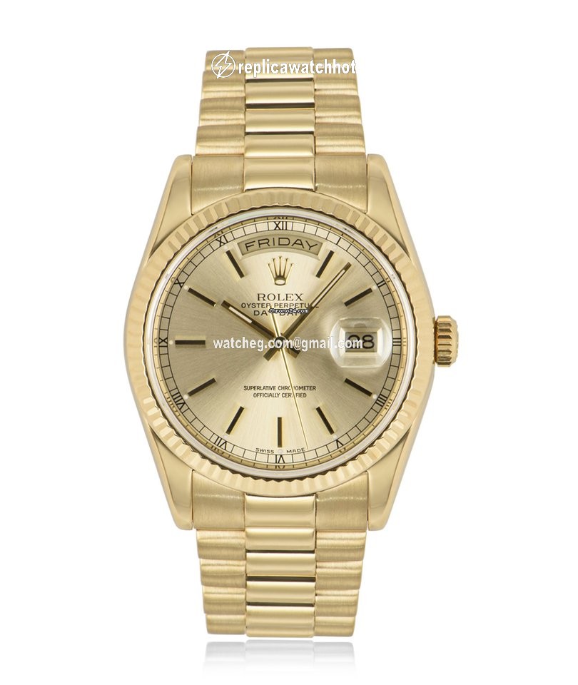 Rolex Day-Date 36 Mens watch Unisex Yellow gold Automatic 118238