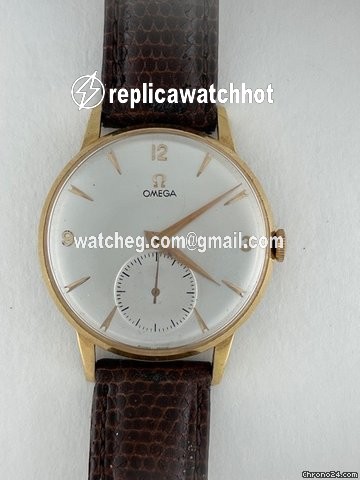Omega Mens watch Unisex Manual winding Gold Steel Classic Dress