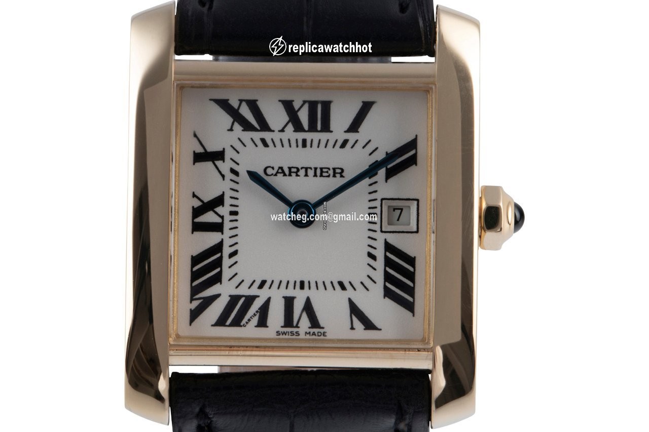 Cartier Tank Francaise Womens watch Quartz Yellow gold 2466