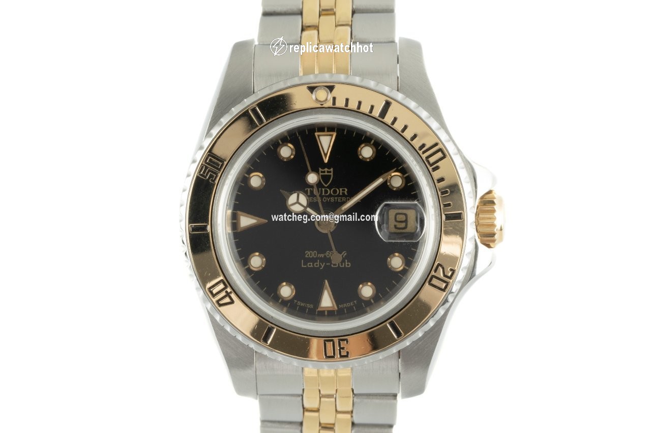 Tudor Prince Oysterdate Womens watch Automatic Gold Steel 96093