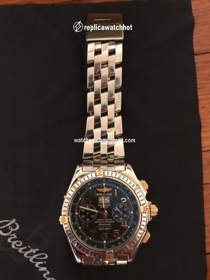 Breitling Crosswind Special Mens watch Unisex Automatic Gold Steel B44356
