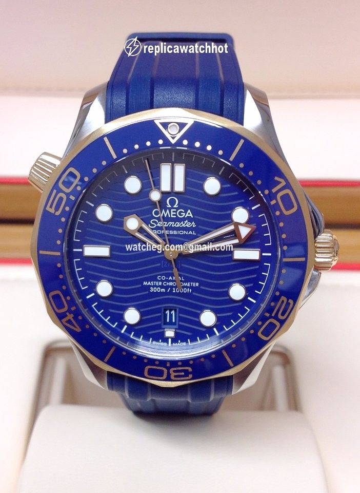 Omega Seamaster Diver 300 M Mens watch Unisex Automatic Gold Steel 210.22.42.20.03.001