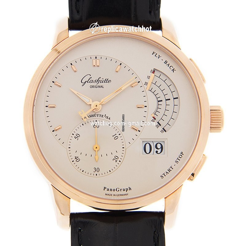 Glashtte Original PanoGraph Mens watch Unisex Manual winding Red gold 1-61-03-25-15-04
