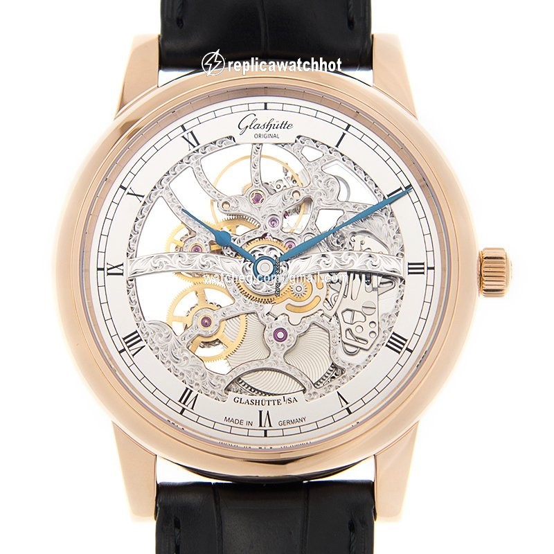 Glashtte Original Senator Mens watch Unisex Manual winding Rose gold 1-49-18-01-05-30
