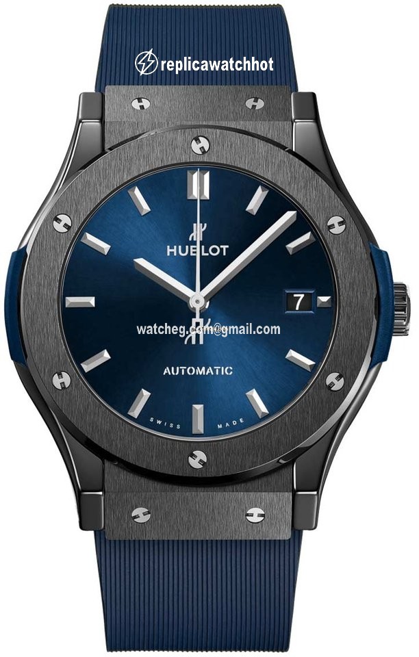 Hublot Classic Fusion Blue Mens watch Unisex Automatic Ceramic 511.cm.7170.rx Ceramic Blue
