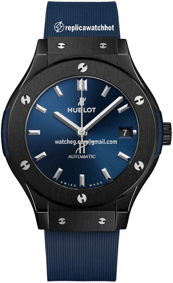 Hublot Classic Fusion Blue Automatic Ceramic 565.cm.7170.rx Ceramic Blue