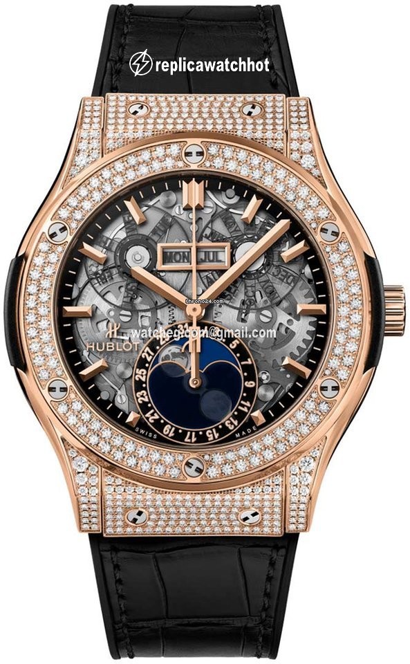 Hublot Classic Fusion Aerofusion Mens watch Unisex Automatic Rose gold 517.ox.0180.lr.1704