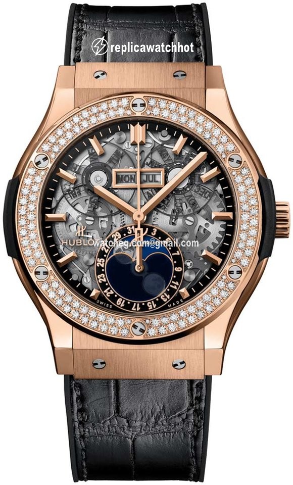 Hublot Classic Fusion Aerofusion Mens watch Unisex Automatic Rose gold 517.ox.0180.lr.1104
