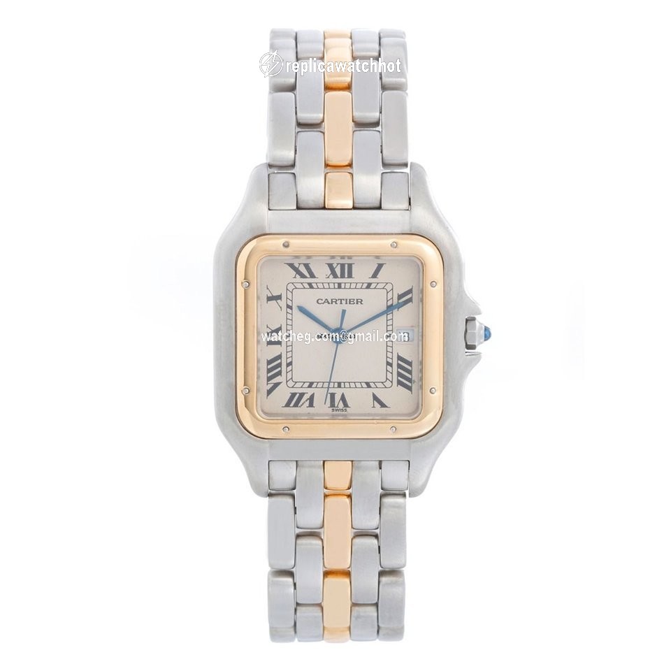 Cartier Panthere Mens watch Unisex Quartz Gold Steel W25027B5