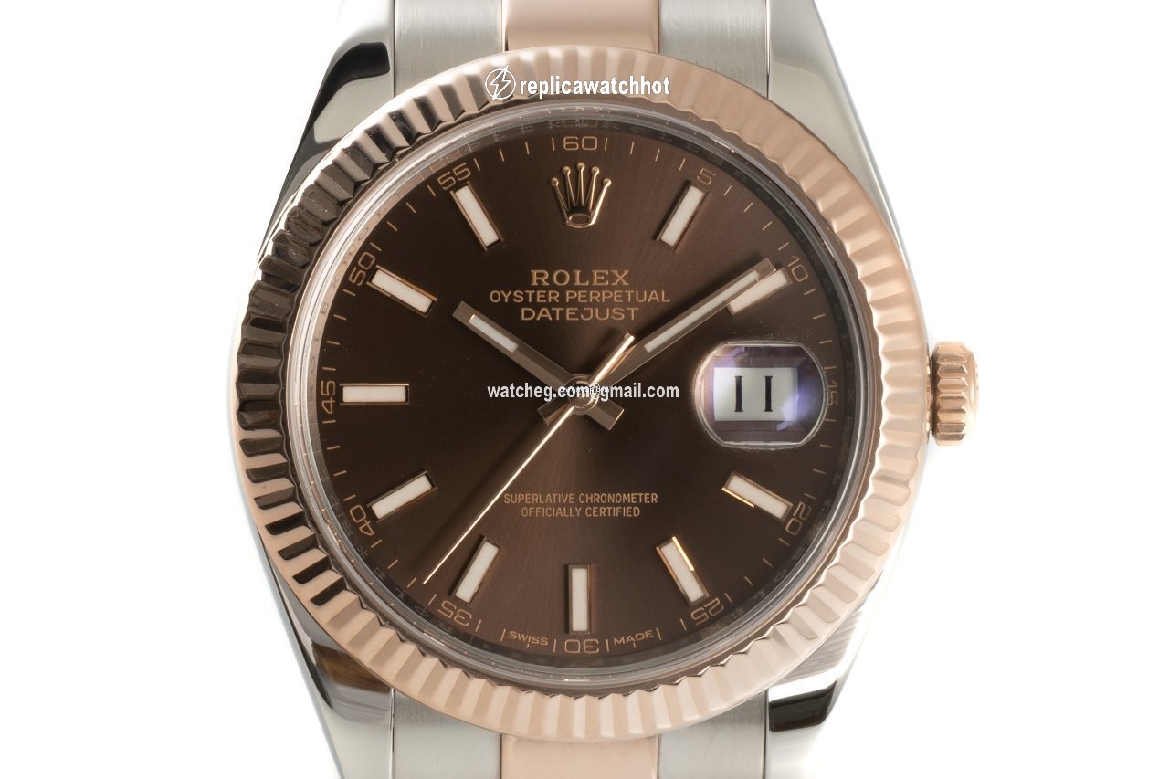 Rolex Datejust 41 Mens watch Unisex Gold Steel Automatic 126331