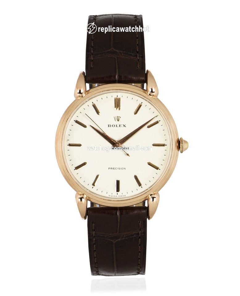 Rolex Precision Mens watch Unisex Rose gold Manual winding 4364