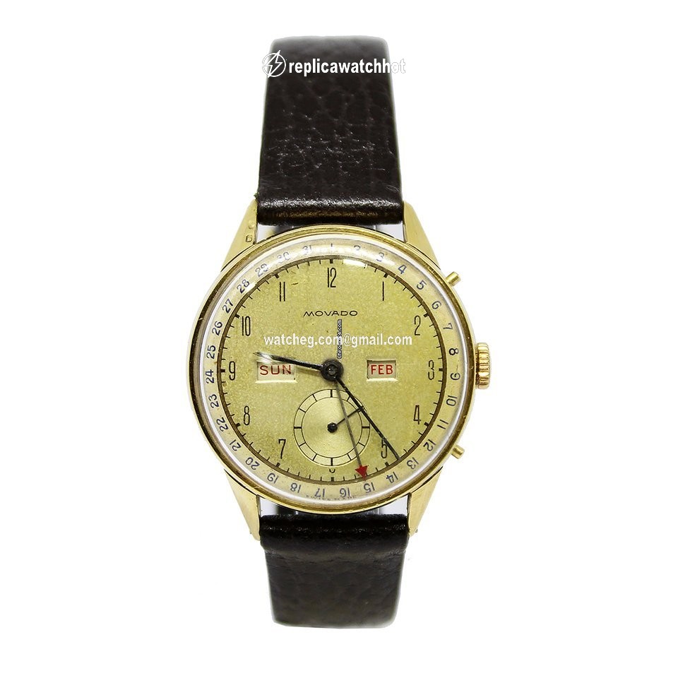 Movado Mens watch Unisex Manual winding Yellow gold 4776