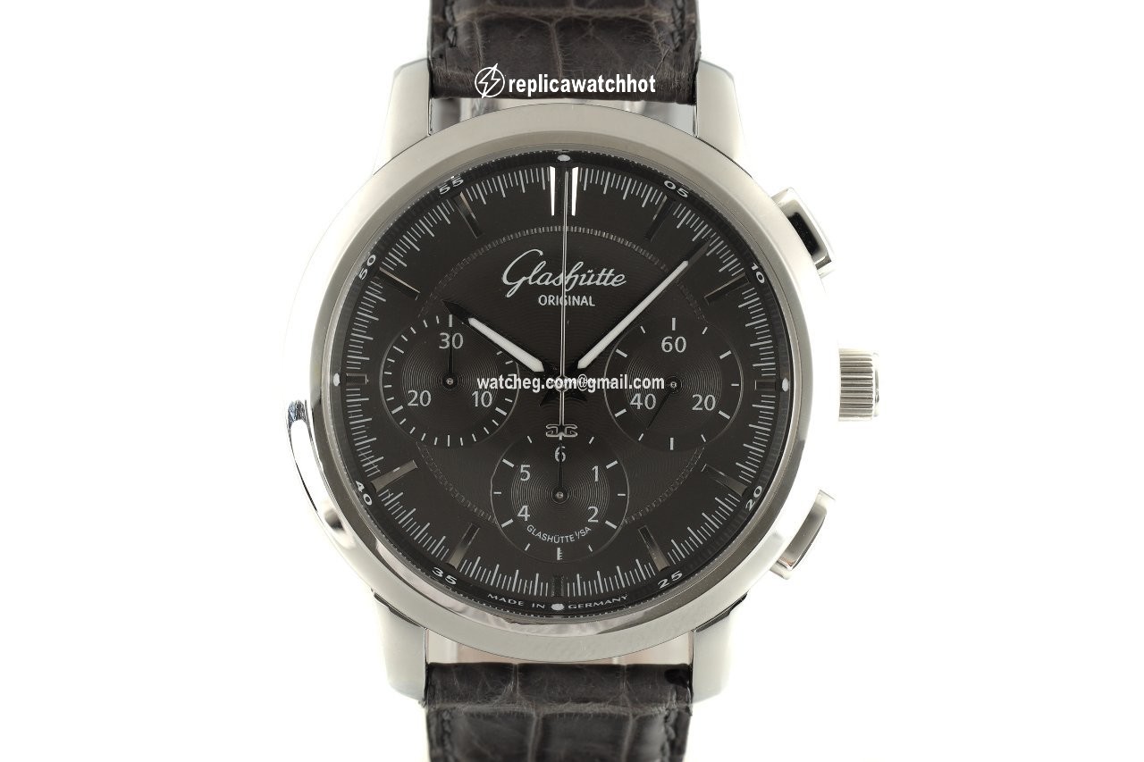 Glashtte Original Senator Chronograph Mens watch Unisex Automatic Steel 39-31-34-42-04