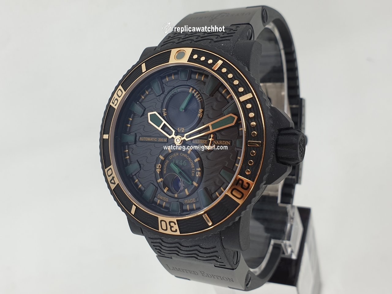 Ulysse Nardin Diver Black Sea Mens watch Unisex Automatic Steel 263-92LE-3C 928