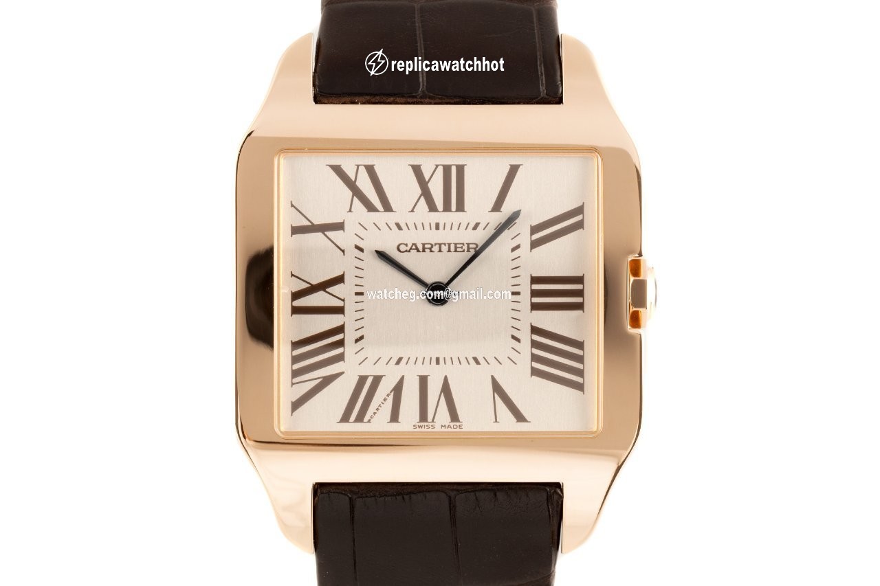 Cartier Santos Dumont Mens watch Unisex Manual winding Red gold W2006951