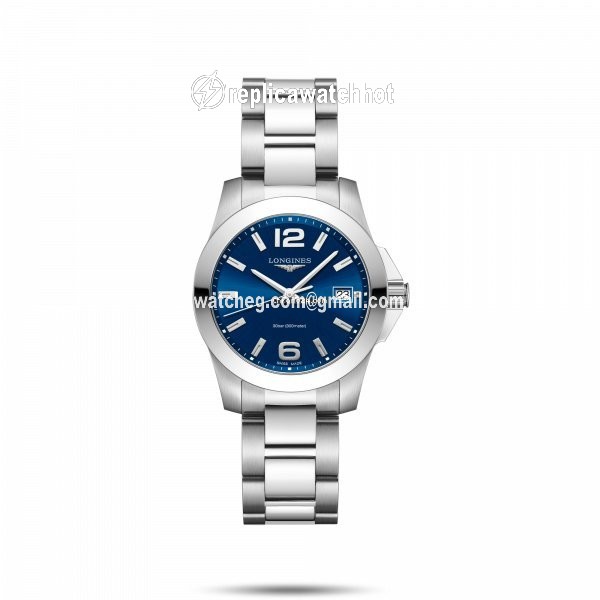 Longines Conquest Quartz Steel L3.377.4.96.6