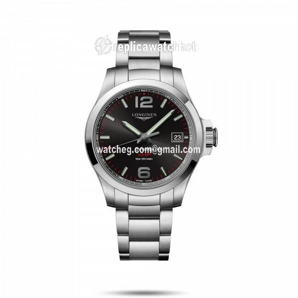 Longines Conquest Mens watch Unisex Quartz Steel L3.716.4.56.6