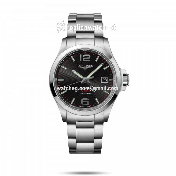 Longines Conquest Mens watch Unisex Quartz Steel L3.726.4.56.6