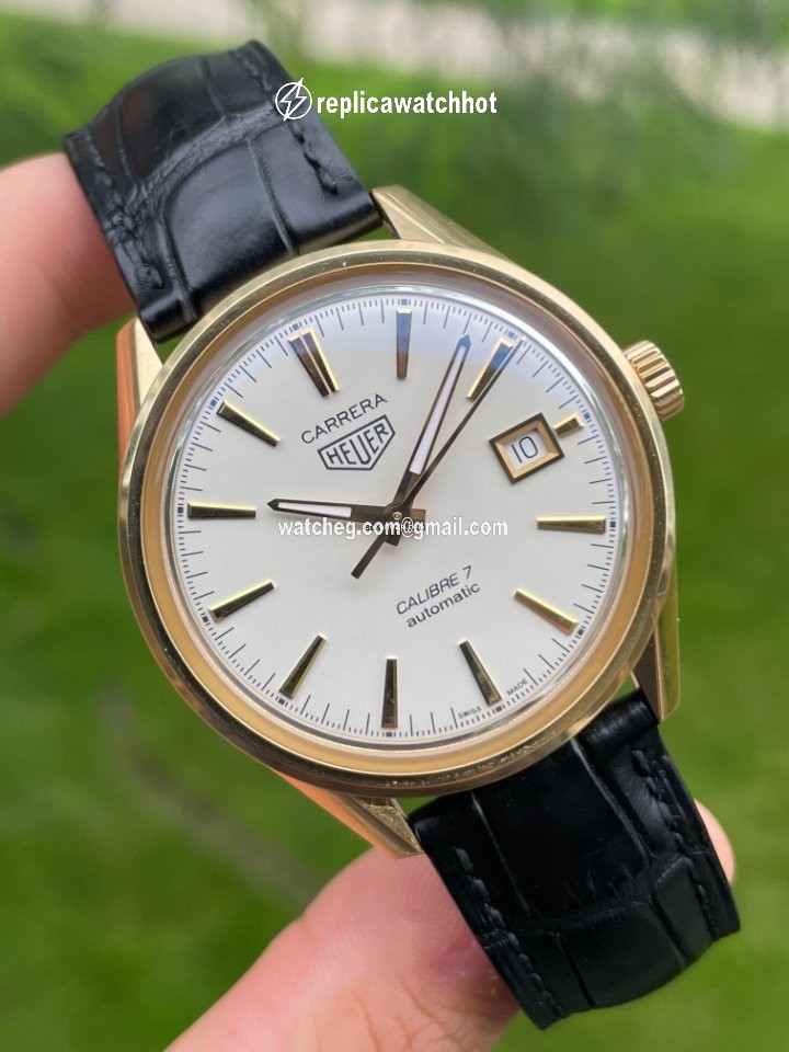 TAG Heuer Carrera Calibre 7 Mens watch Unisex Automatic Yellow gold WAR2140.FC8159