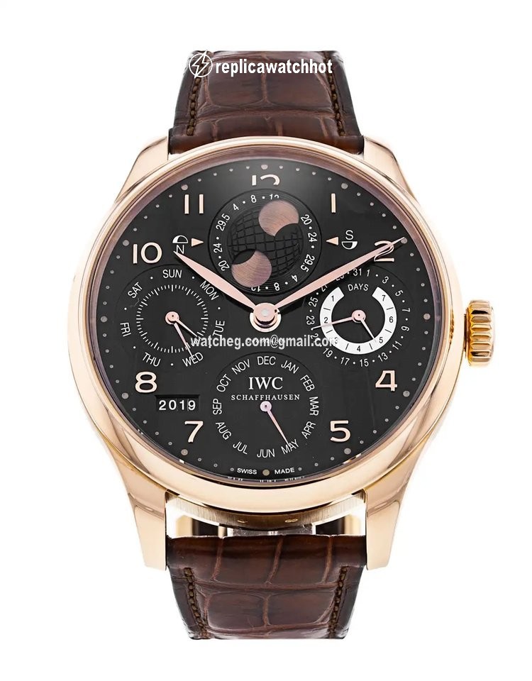 IWC Portuguese Perpetual Calendar Mens watch Unisex Automatic Rose gold IW503202